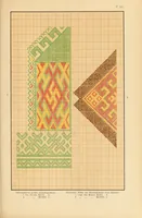 An illustration from Mordvalaisten pukuja ja kuoseja. Trachten und Muster der Mordvinen (1896)