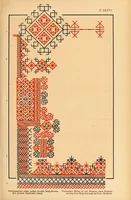 An illustration from Mordvalaisten pukuja ja kuoseja. Trachten und Muster der Mordvinen (1896)