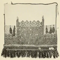An illustration from Mordvalaisten pukuja ja kuoseja. Trachten und Muster der Mordvinen (1896)