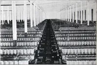 An illustration from "More Light: The Modern Well-lighted Plant is the "Barreled Sunlight" Plant (1921)