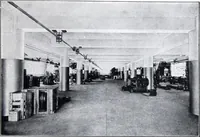 An illustration from "More Light: The Modern Well-lighted Plant is the "Barreled Sunlight" Plant (1921)