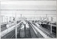 An illustration from "More Light: The Modern Well-lighted Plant is the "Barreled Sunlight" Plant (1921)