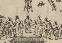An illustration from Morokoshi kinmō zui (1854)