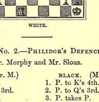 Picture 1 of 4 from Morphy's games of chess, being the best games played by the distinguished champion in Europe and America; (1898), leaf 169