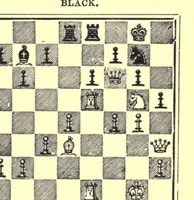 An illustration from Morphy's games of chess, being the best games played by the distinguished champion in Europe and America; (1898)