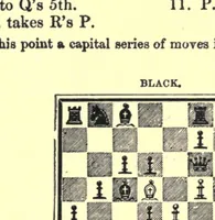 An illustration from Morphy's games of chess, being the best games played by the distinguished champion in Europe and America; (1898)