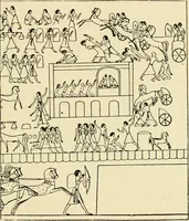 An illustration from Moses and the monuments : light from archaeology on Pentateuchal times (1920)
