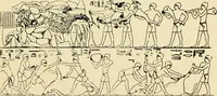 An illustration from Moses and the monuments : light from archaeology on Pentateuchal times (1920)
