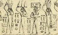 An illustration from Moses and the monuments : light from archaeology on Pentateuchal times (1920)