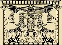 An illustration from Moses and the monuments : light from archaeology on Pentateuchal times (1920)