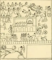 An illustration from Moses and the monuments : light from archaeology on Pentateuchal times (1920)