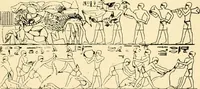 An illustration from Moses and the monuments : light from archaeology on Pentateuchal times (1920)