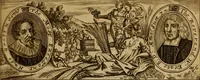 An illustration from The most excellent Hugo Grotius his three books treating of the rights of war & peace : in the first is handled whether any war be just : in the second is shewed the causes of war, both just and unjust : in the third is declared what in war is lawful, that is, unpunishable : with the annotations digested into the body of every chapter (1682)