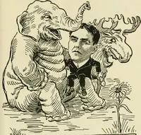 An illustration from Mother Goose comes to Portland; (1918)