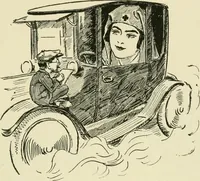 An illustration from Mother Goose comes to Portland; (1918)