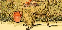 An illustration from Mother Goose , or The old nursery rhymes (1890)