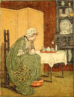 An illustration from Mother Goose , or The old nursery rhymes (1890)