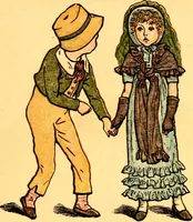 An illustration from Mother Goose , or The old nursery rhymes (1890)