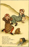 An illustration from Mother Goose , or The old nursery rhymes (1890)