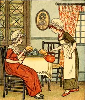 An illustration from Mother Goose , or The old nursery rhymes (1890)