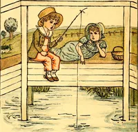 An illustration from Mother Goose , or The old nursery rhymes (1890)