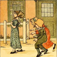 An illustration from Mother Goose , or The old nursery rhymes (1890)