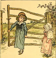 An illustration from Mother Goose , or The old nursery rhymes (1890)