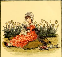 An illustration from Mother Goose , or The old nursery rhymes (1890)
