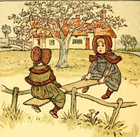 An illustration from Mother Goose , or The old nursery rhymes (1890)