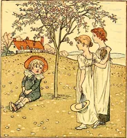 An illustration from Mother Goose , or The old nursery rhymes (1890)