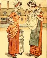An illustration from Mother Goose , or The old nursery rhymes (1890)