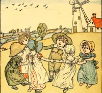 An illustration from Mother Goose , or The old nursery rhymes (1890)