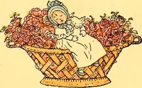 An illustration from Mother Goose , or The old nursery rhymes (1890)