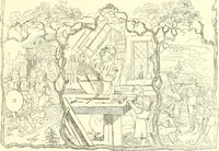 An illustration from Mother-play and nursery songs; (1906)