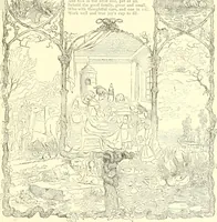 An illustration from Mother-play and nursery songs; (1906)