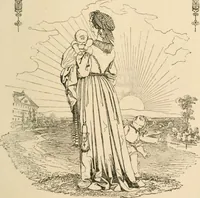 Picture 49 of 60 from Mother's songs, games and stories : Fröbel's "Mutter- und Kose-Lieder" (1888), leaf 136