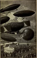An illustration from The motor boys in the clouds, or, A trip for fame and fortune (1910)