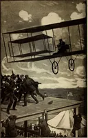 An illustration from The motor boys in the clouds, or, A trip for fame and fortune (1910)