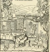 An illustration from The mottoes and commentaries of Friedrich Froebel's Mother play (1902)