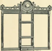 An illustration from Mouldings, mirrors, pictures and frames. (1884)