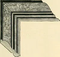 An illustration from Mouldings, mirrors, pictures and frames. (1884)