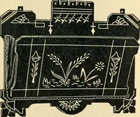 An illustration from Mouldings, mirrors, pictures and frames. (1884)