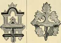 An illustration from Mouldings, mirrors, pictures and frames. (1884)