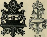An illustration from Mouldings, mirrors, pictures and frames. (1884)
