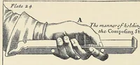 An illustration from Moxon's Mechanick exercises; or, The doctrine of handy-works applied to the art of printing; a literal reprint in two volumes of the first edition published in the year 1683 (1896)