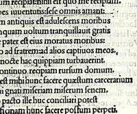 An illustration from M. Plauti linguae latinae principis comoediae XX recens ex collatione multorum codicum : q[ui] tum calamo scripti tum formulis excusi habeba[n]tur singulari diligentia recognitae : item eaedem comoediae o[mn]ibus fere locis co[m]mentationibus ornantur (1511)