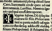 Picture 18 of 76 from M. Plauti linguae latinae principis comoediae XX recens ex collatione multorum codicum : q[ui] tum calamo scripti tum formulis excusi habeba[n]tur singulari diligentia recognitae : item eaedem comoediae o[mn]ibus fere locis co[m]mentationibus ornantur (1511), leaf 163