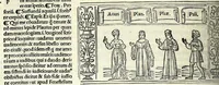 An illustration from M. Plauti linguae latinae principis comoediae XX recens ex collatione multorum codicum : q[ui] tum calamo scripti tum formulis excusi habeba[n]tur singulari diligentia recognitae : item eaedem comoediae o[mn]ibus fere locis co[m]mentationibus ornantur (1511)