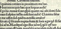 An illustration from M. Plauti linguae latinae principis comoediae XX recens ex collatione multorum codicum : q[ui] tum calamo scripti tum formulis excusi habeba[n]tur singulari diligentia recognitae : item eaedem comoediae o[mn]ibus fere locis co[m]mentationibus ornantur (1511)