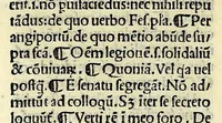 An illustration from M. Plauti linguae latinae principis comoediae XX recens ex collatione multorum codicum : q[ui] tum calamo scripti tum formulis excusi habeba[n]tur singulari diligentia recognitae : item eaedem comoediae o[mn]ibus fere locis co[m]mentationibus ornantur (1511)